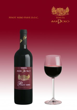 PINOT NERO PIAVE D.O.C. Vino elegante, dal colore rosso rubino vellutato con riflessi granato. Bouquet complesso, caratterizzato per il sapore sapido, gradevole ed armonico. È indicato per arrosti, brasati e stufati di carne con funghi, ma anche per formaggi stagionati. Da servire ad una temperatura di 18-20° C.